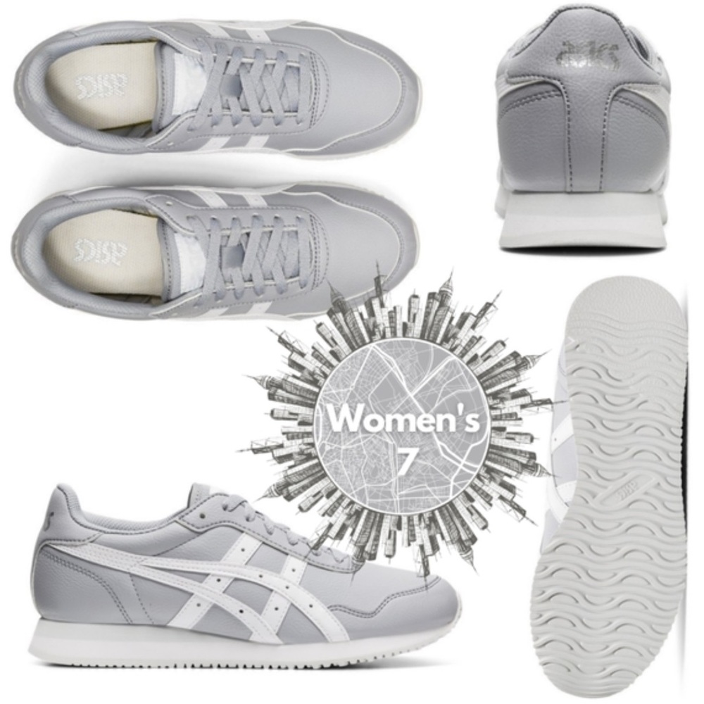 Women’s Size 7 Grey Leather ASICS